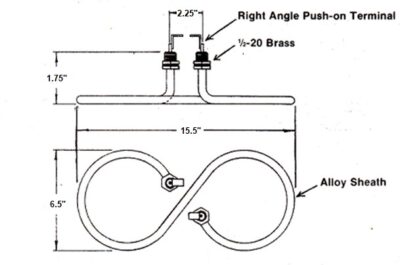 Duke RC 1011-15 Element 1000w 120v Figure 8 - Image 2