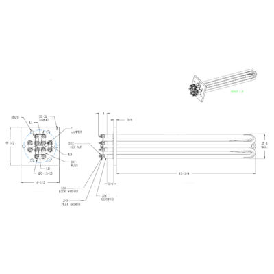30kw / 415v / 3ph / 16.25"L (300583H) - Image 2