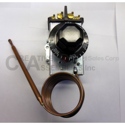 D1-2574-K 60-250°F Thermostats 1/4″X5 5/32 84″CAP No Indicator Light (DPST)