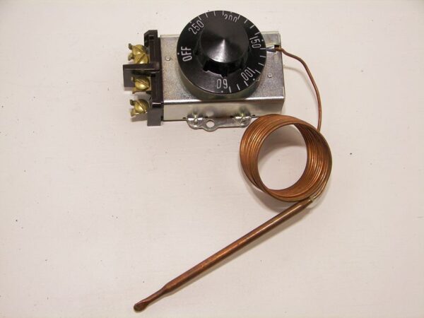 D1-2571-K 60-250F 3/8x4 1/4 84"CAP Thermostat No Indicator Light (DPST)
