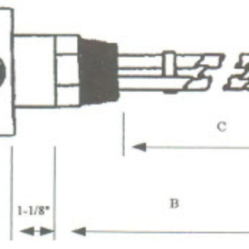 EAQ2-1541LSSN-WXP Alloy Sheath Immersion Element 1.5kw 240v SS Screw Plug – Welded
