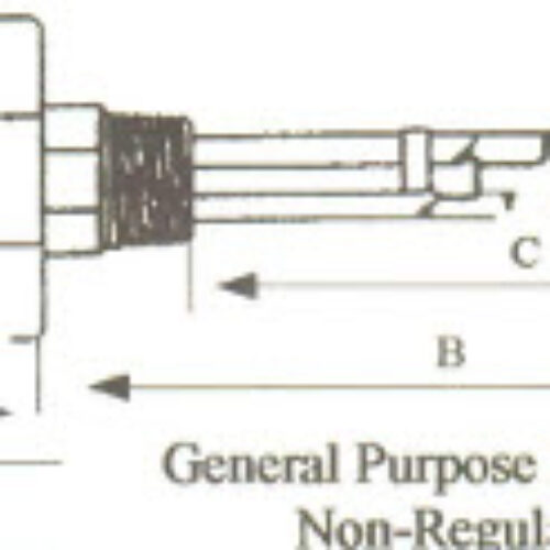 CQ-1041 Copper Sheath Immersion Element 1kw 240v 1-1/4″ NPT Copper Sheath w/Brass Screw Plug – Silverbrazed