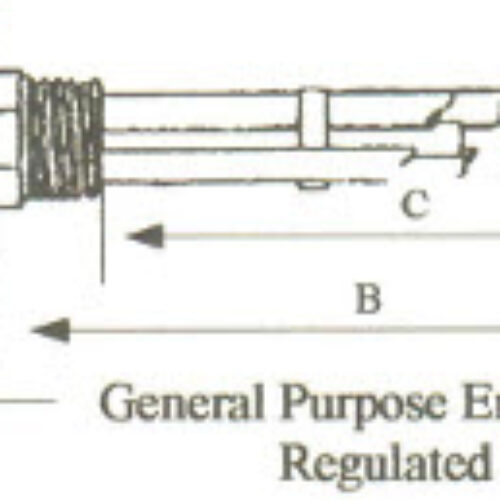 ECQ-1041 Copper Sheath Immersion Element 1kw 240v 1-1/4″ NPT Copper Sheath w/Brass Screw Plug – Silverbrazed