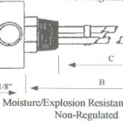 AQ-1511-WXP Alloy Sheath Immersion Element 1.5kw 120v 1-1/4″ w/ Brass Plug-Silver Brazed