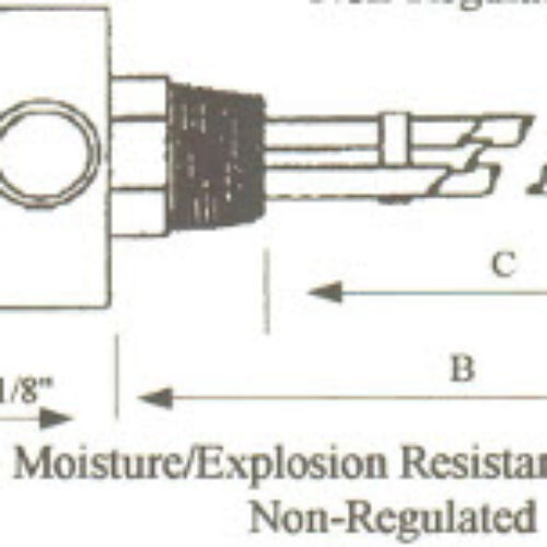 CQ2-3041WXP Copper Sheath Immersion Element 3kw 240v 1-1/4″ NPT Copper Sheath w/Brass Screw Plug – Silverbrazed