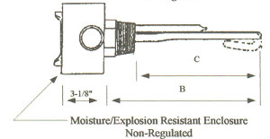 SO-1051WXP 1" NPT Steel Sheath 1kw 480v w/ Steel Screw Plug Immersion Heater