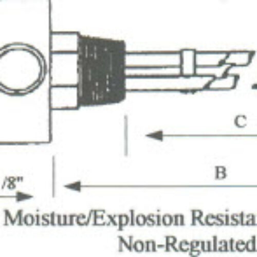 SQ-711WXP Steel Sheath Immersion Element .75kw 240v w/ 1-1/4″ NPT Steel Screw Plug – Welded