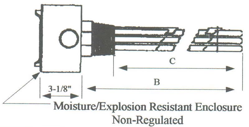 S-5053 5kw 480v 3ph with 2" N.P.T. Steel Screw Plug - Silver Brazed - Image 2