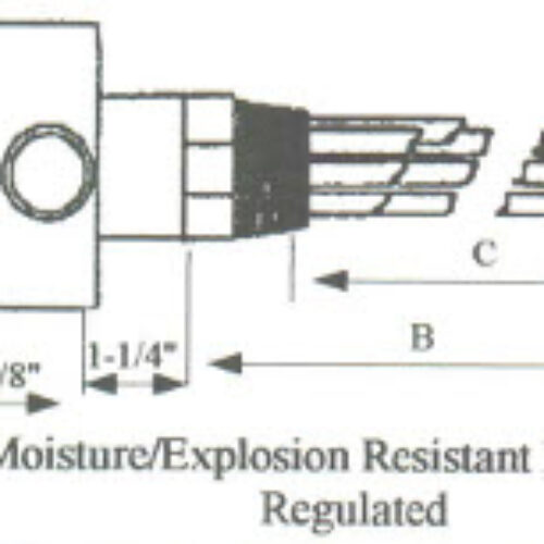 ES-7551WXP Steel Sheath Immersion Element 7.5kw 480v 1ph with 2″ N.P.T. Steel Screw Plug – Silver Brazed