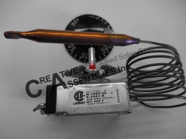 E Thermostat 60-250°F E-2541-K 48" CAP 3/8"X4-1/2" Bulb Size