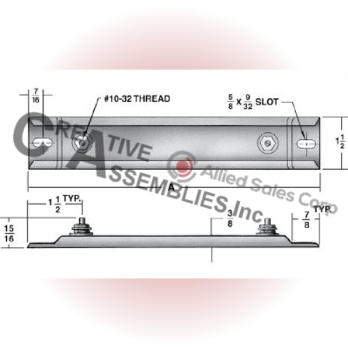1½” SD2142 500w 240v 14″ Stainless Steel Strip Heater