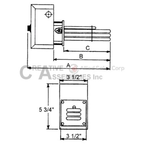 Regulated Automatic Dishwasher HA-3021 3kw 208v 1ph Heating Element