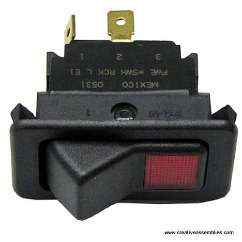 LIGHTED ROCKER SWITCH SWH RCK L E1