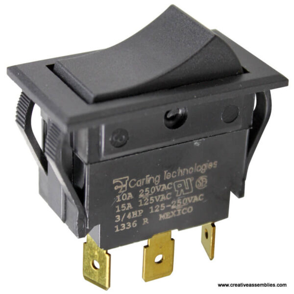 ROCKER SWITCH 00-358628-00002 3/4 X 1-5/8 SPDT