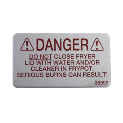 Henny Penny 36099 Label Danger