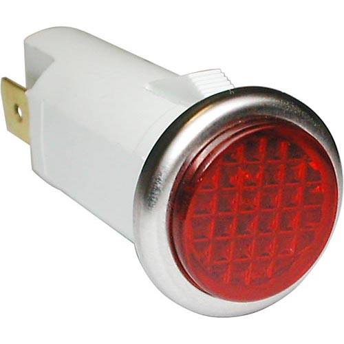 Delfield 2194095 Signal Light 250v RED 1/2″ 3/16″ Tabs