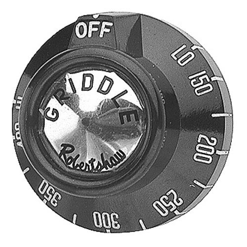 BJ Thermostat Black Knob Dial OFF-LO-150-400-HI