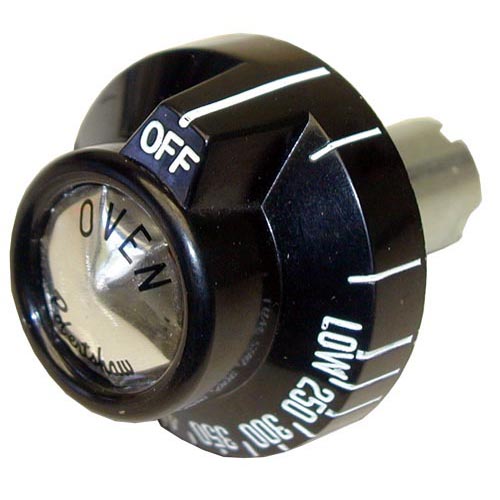 BJ Thermostat Knob OFF-L0-250-500 Black
