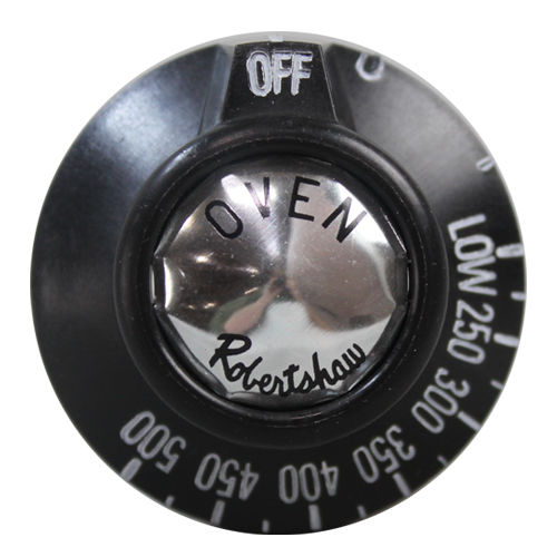 BJ Thermostat Knob LOW-250-500F Black