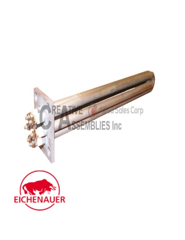 2 1/2" Square Steel Flange Immersion Heating Elements